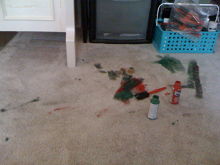 The post from the carnage in my craft room