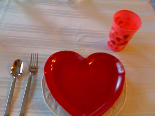 The post from the Valentine Dinner prep