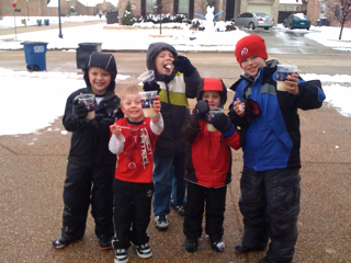 The post from the snow cream factory