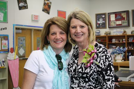 Meredith and Mom at luncheon